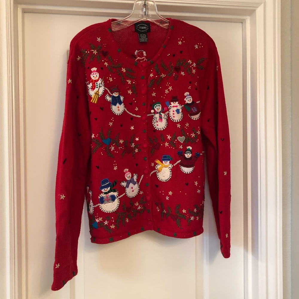 Red Snowman Sweater